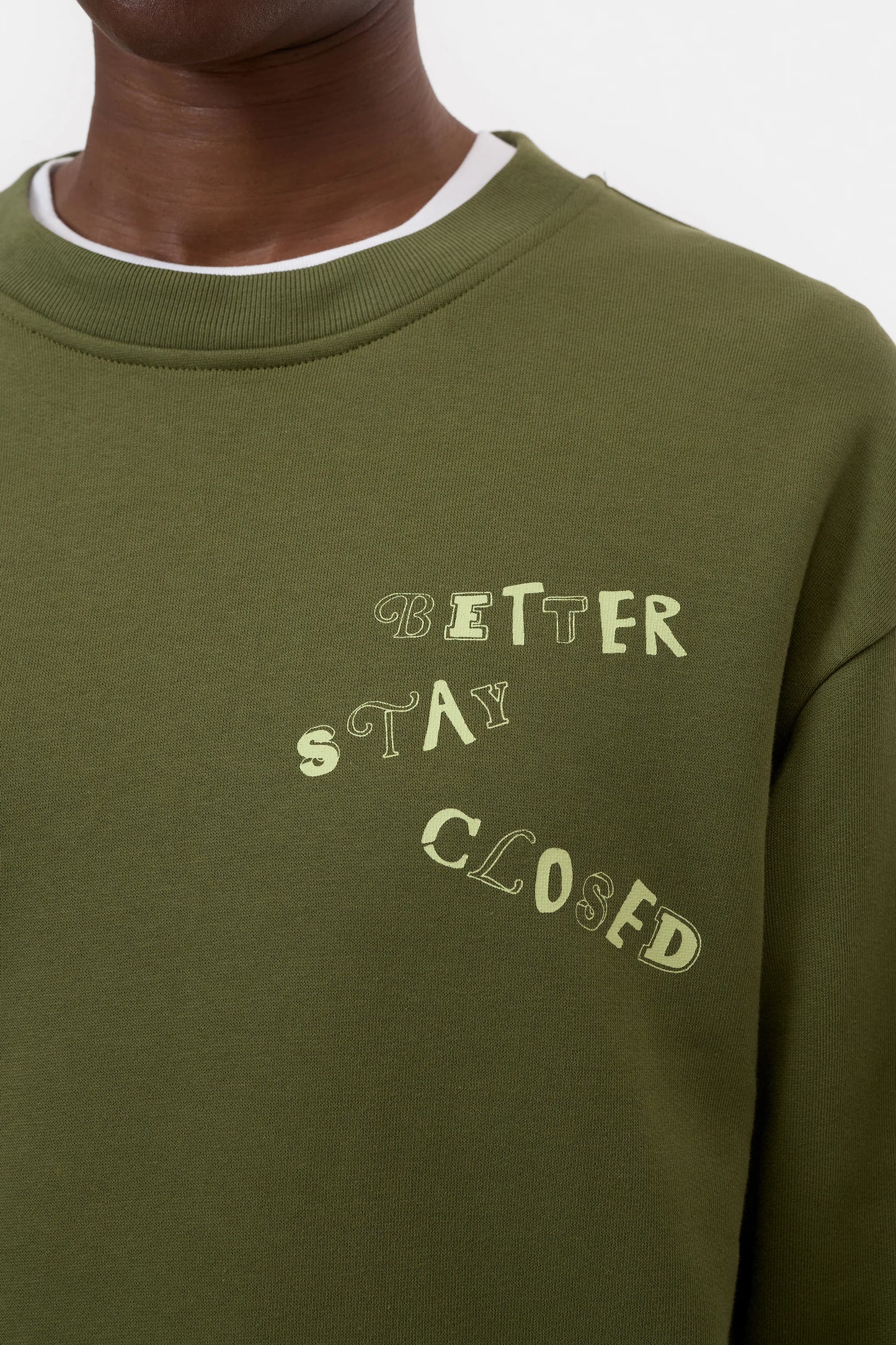 CLOSED SWEATER MET PRINT GREEN