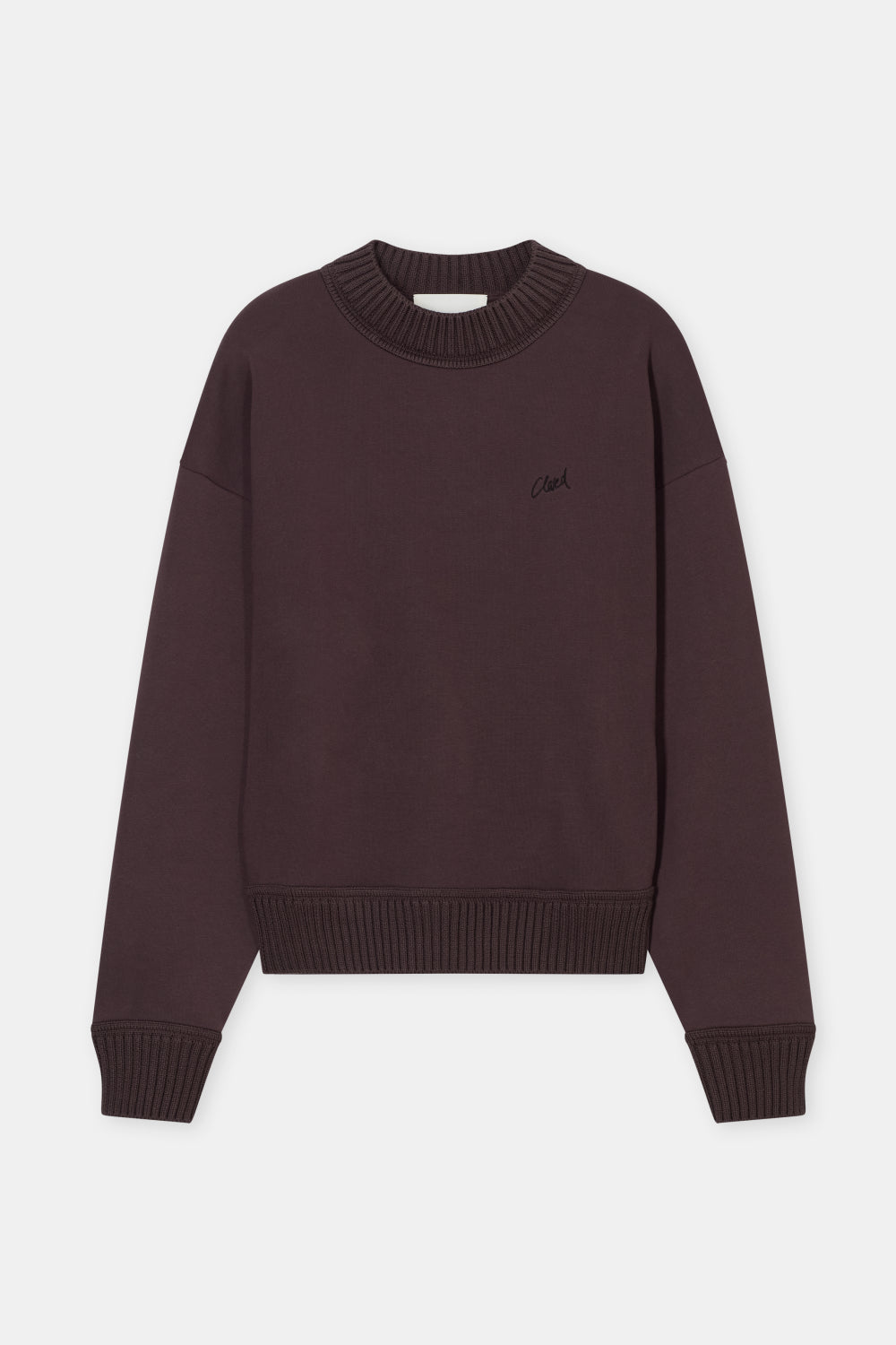CLOSED KNIT COLLAR SWEATER BROWN