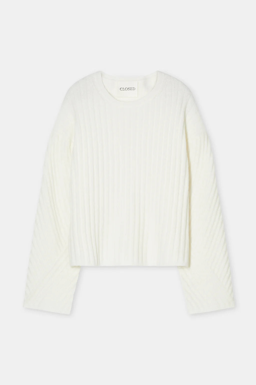 CLOSED WOL EN ALPACA RONDE HALS TRUI IVORY