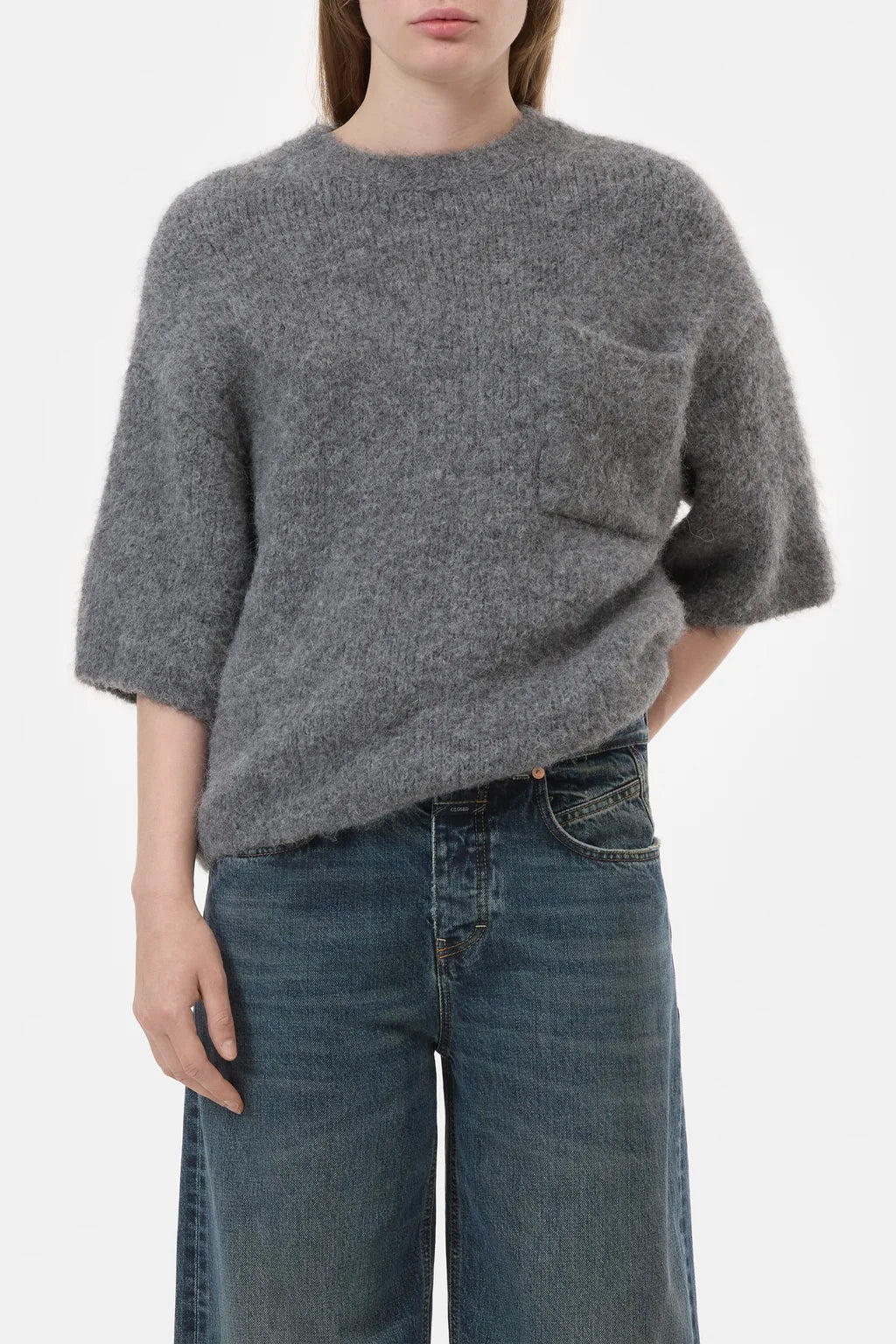 CLOSED ALPACA SHORT SLEEVE KNIT