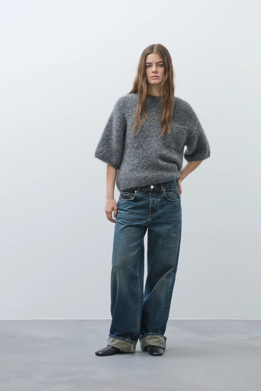 CLOSED ALPACA SHORT SLEEVE KNIT