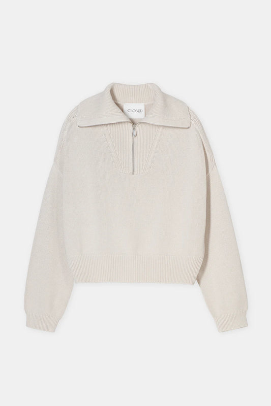 CLOSED TROYER CROPPED KNIT BEIGE