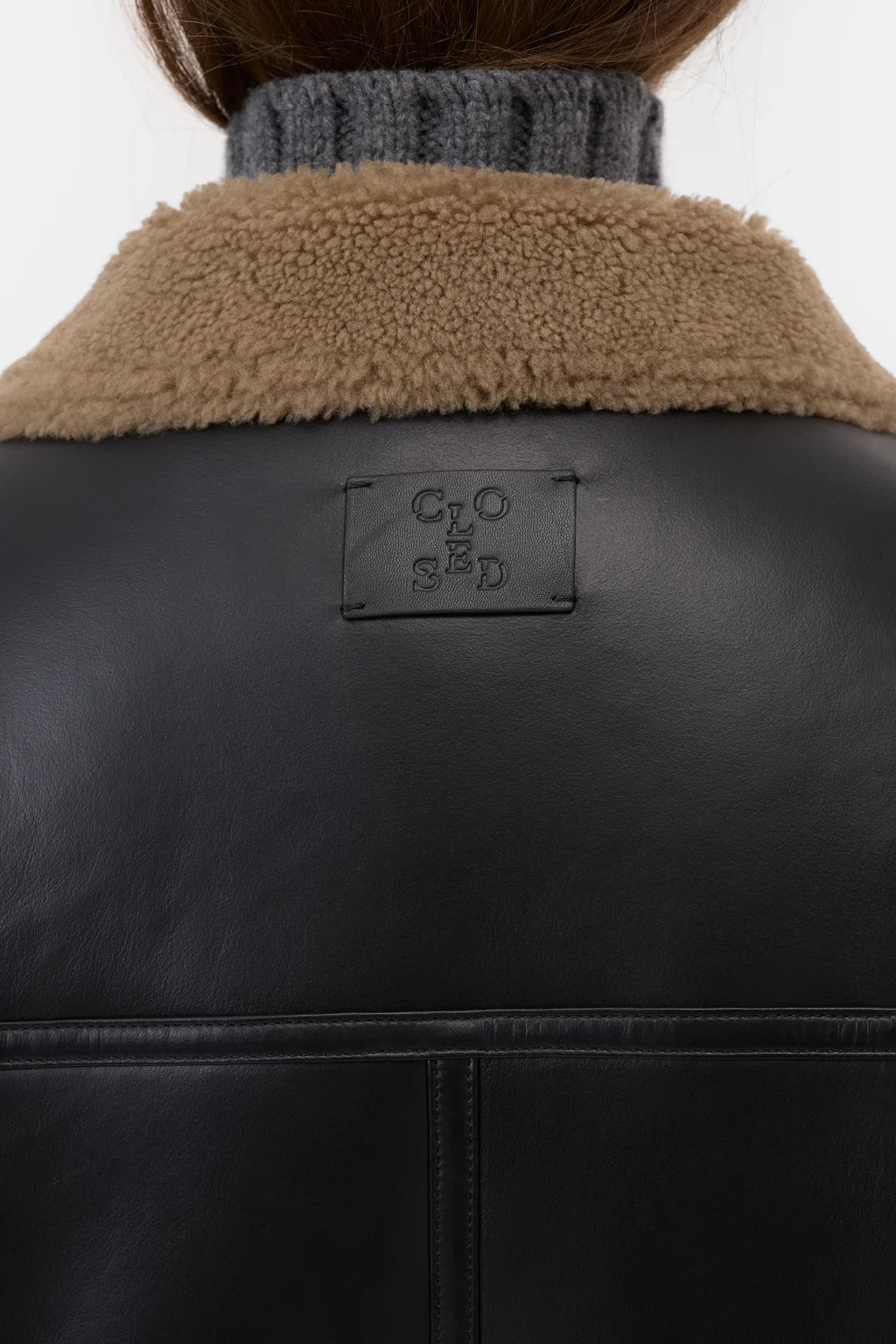 CLOSED REVERSIBLE SHEARLING JACKET