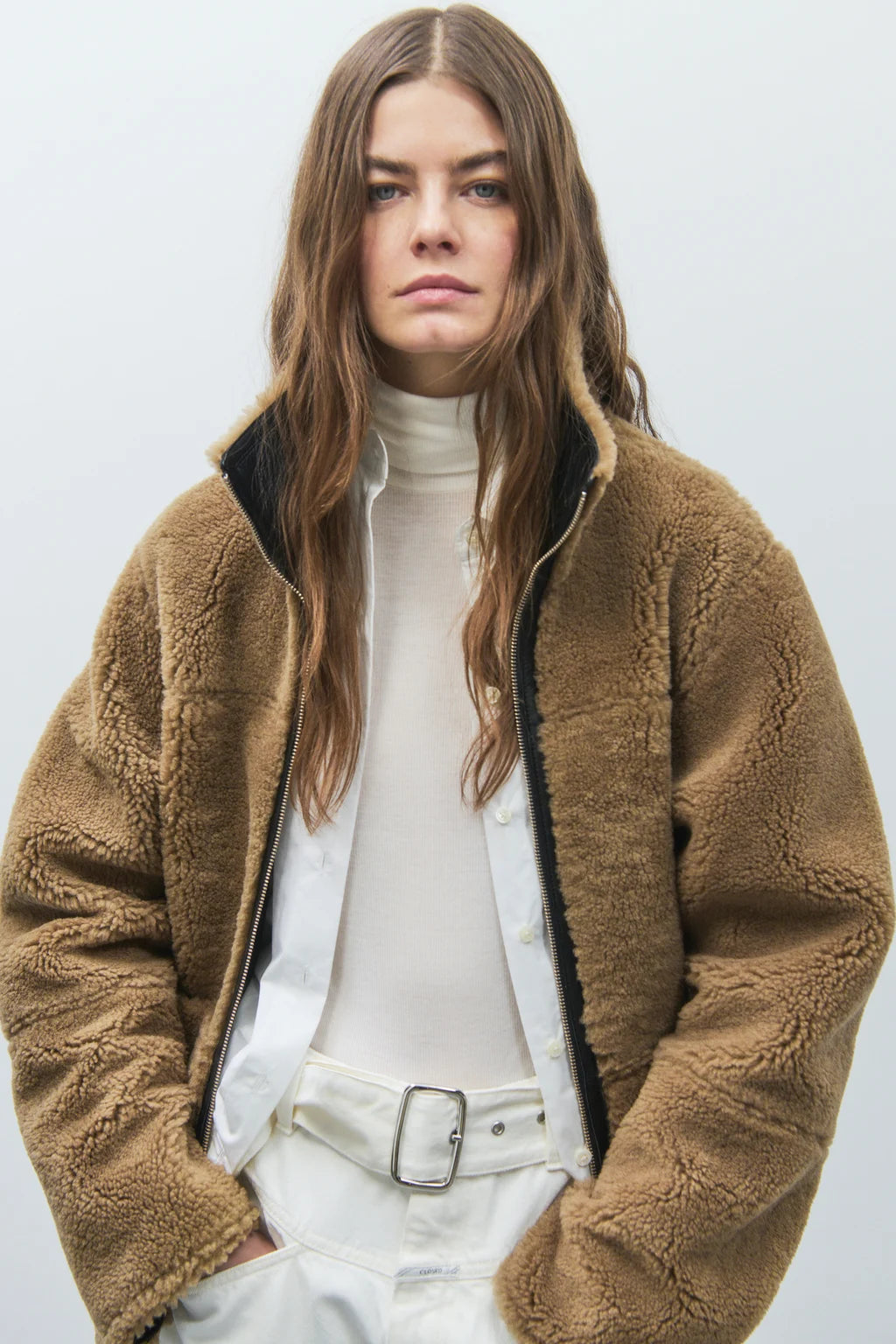 CLOSED REVERSIBLE SHEARLING JACKET