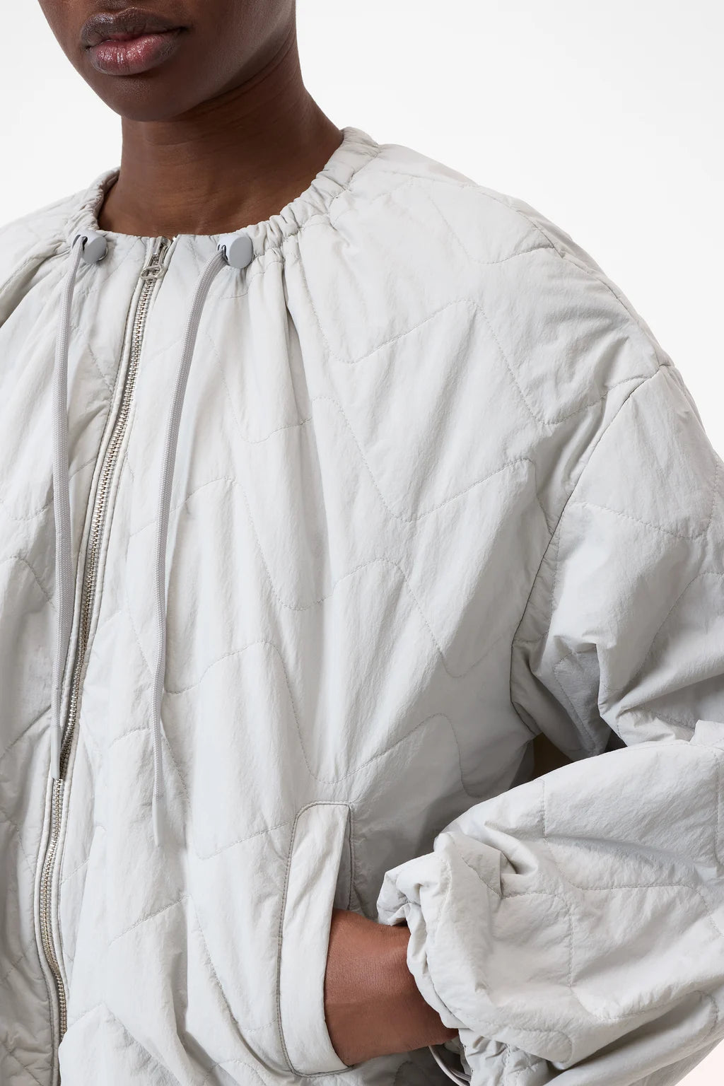 CLOSED QUILTED BOMBER JACKET