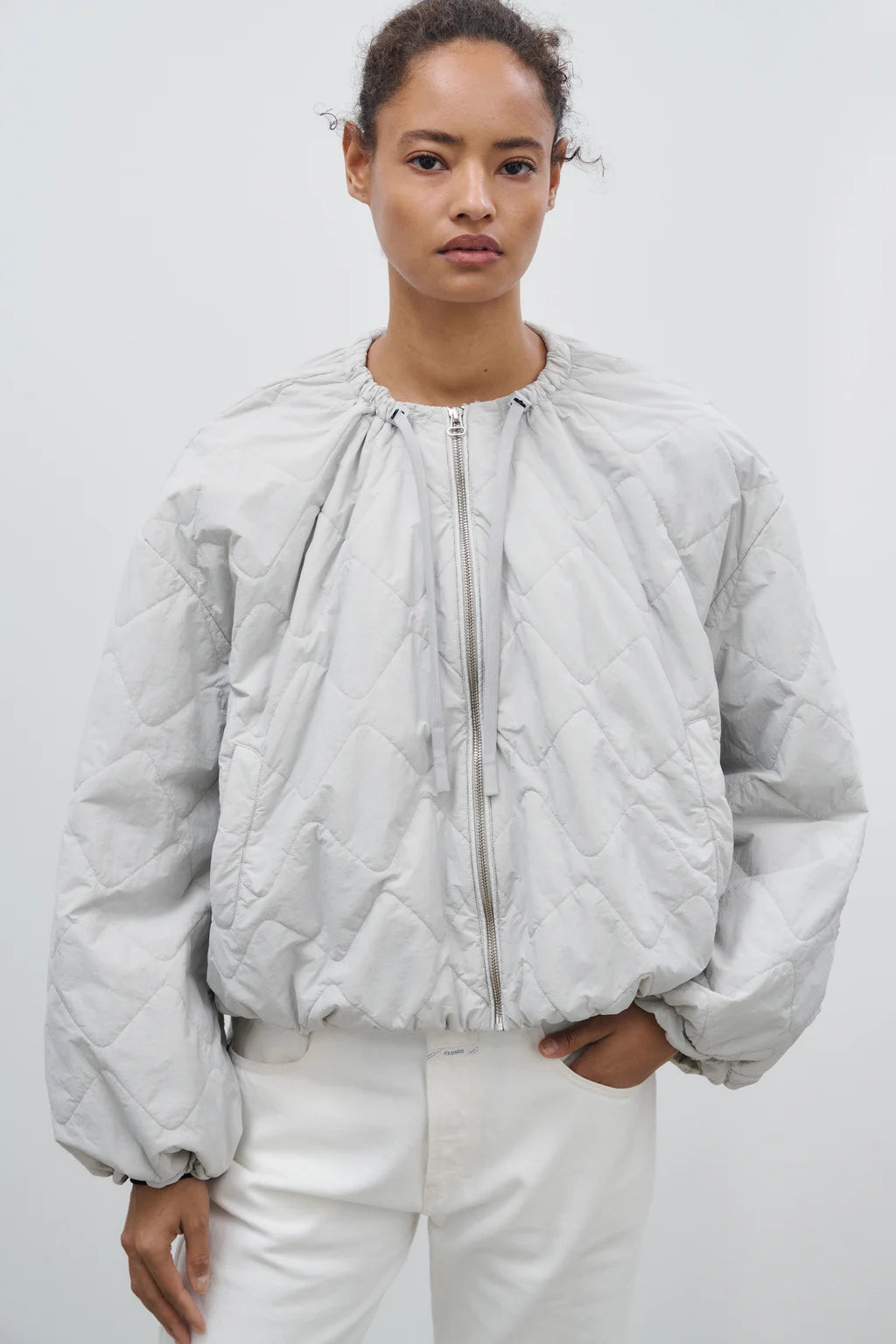 CLOSED QUILTED BOMBER JACKET