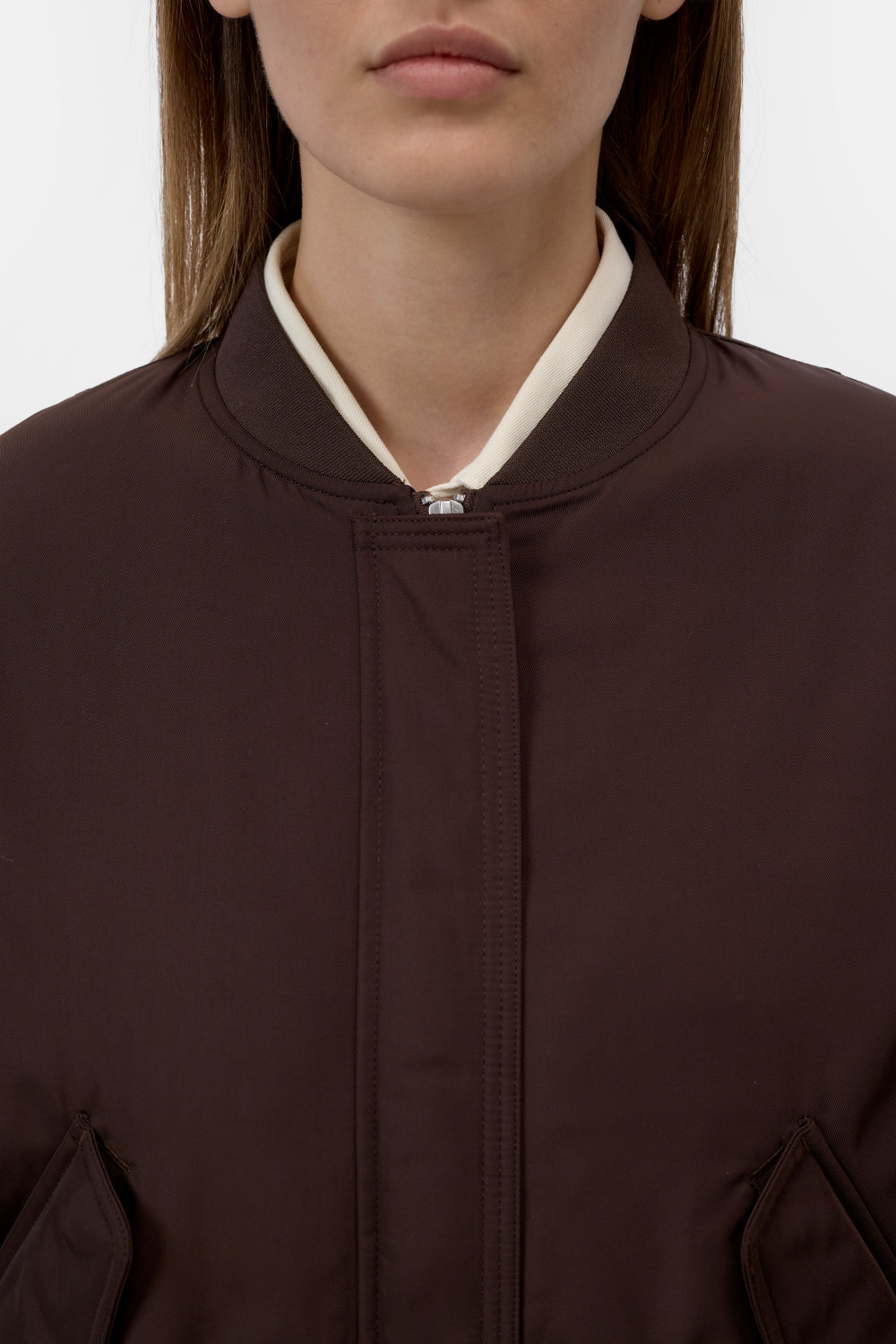 CLOSED BOMBER JACKET MAHAGONY BROWN