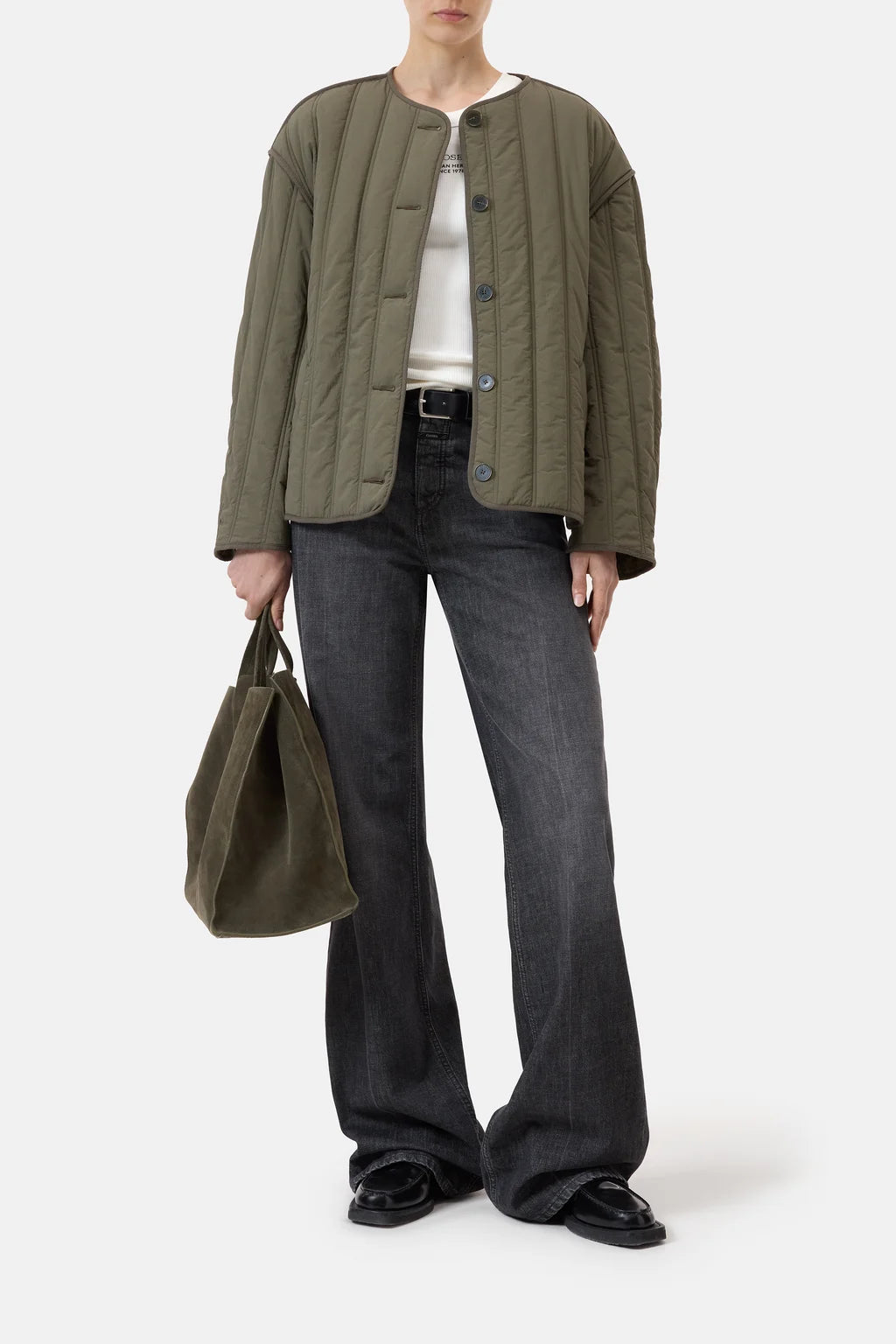 CLOSED QUILTED JACKET FOREST GREEN