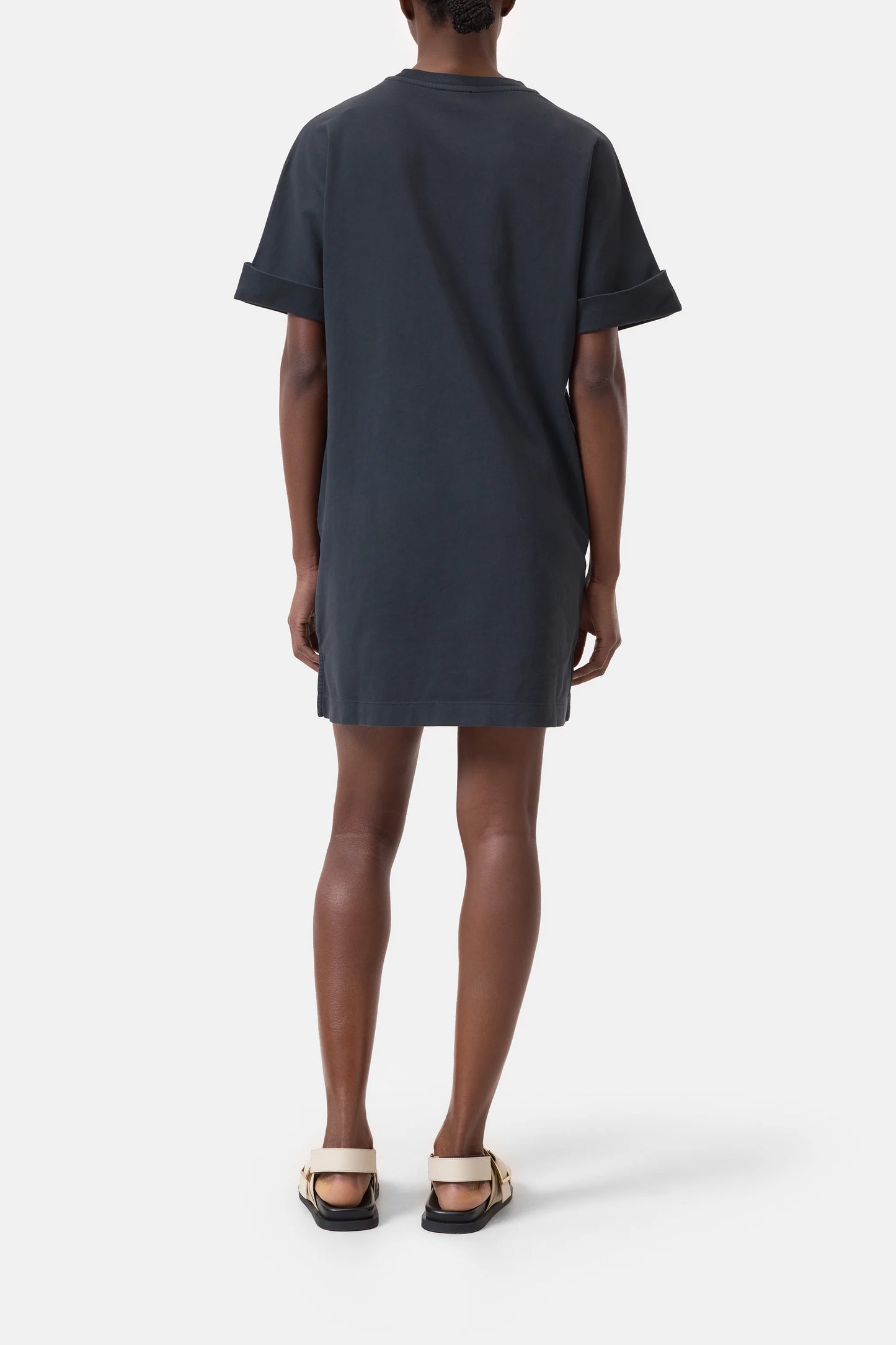 CLOSED ORGANIC COTTON T-SHIRT DRESS BLACK