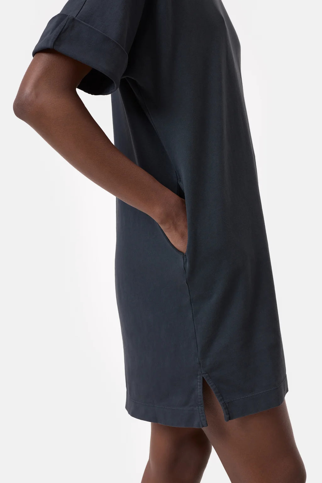 CLOSED ORGANIC COTTON T-SHIRT DRESS BLACK