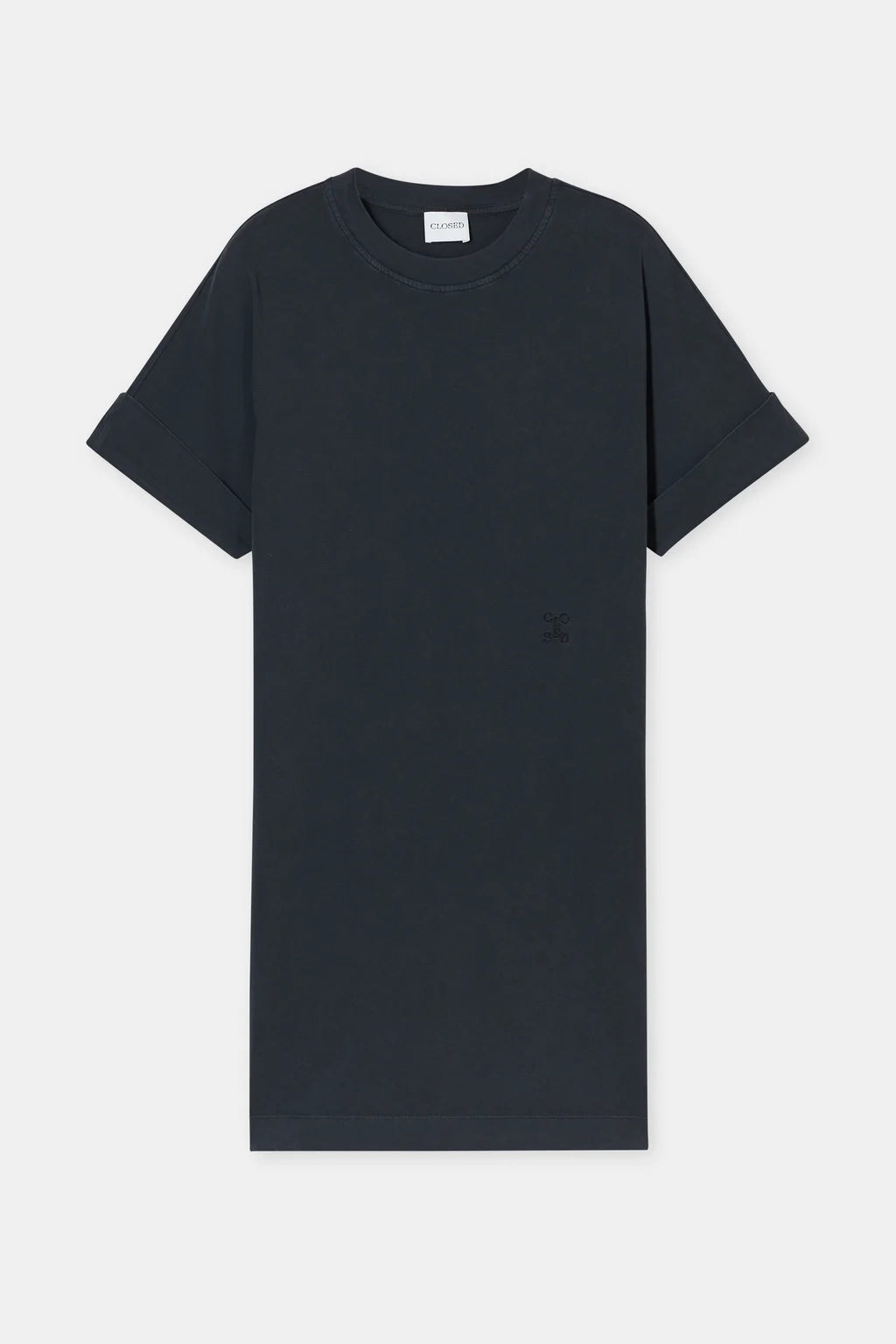 CLOSED ORGANIC COTTON T-SHIRT DRESS BLACK