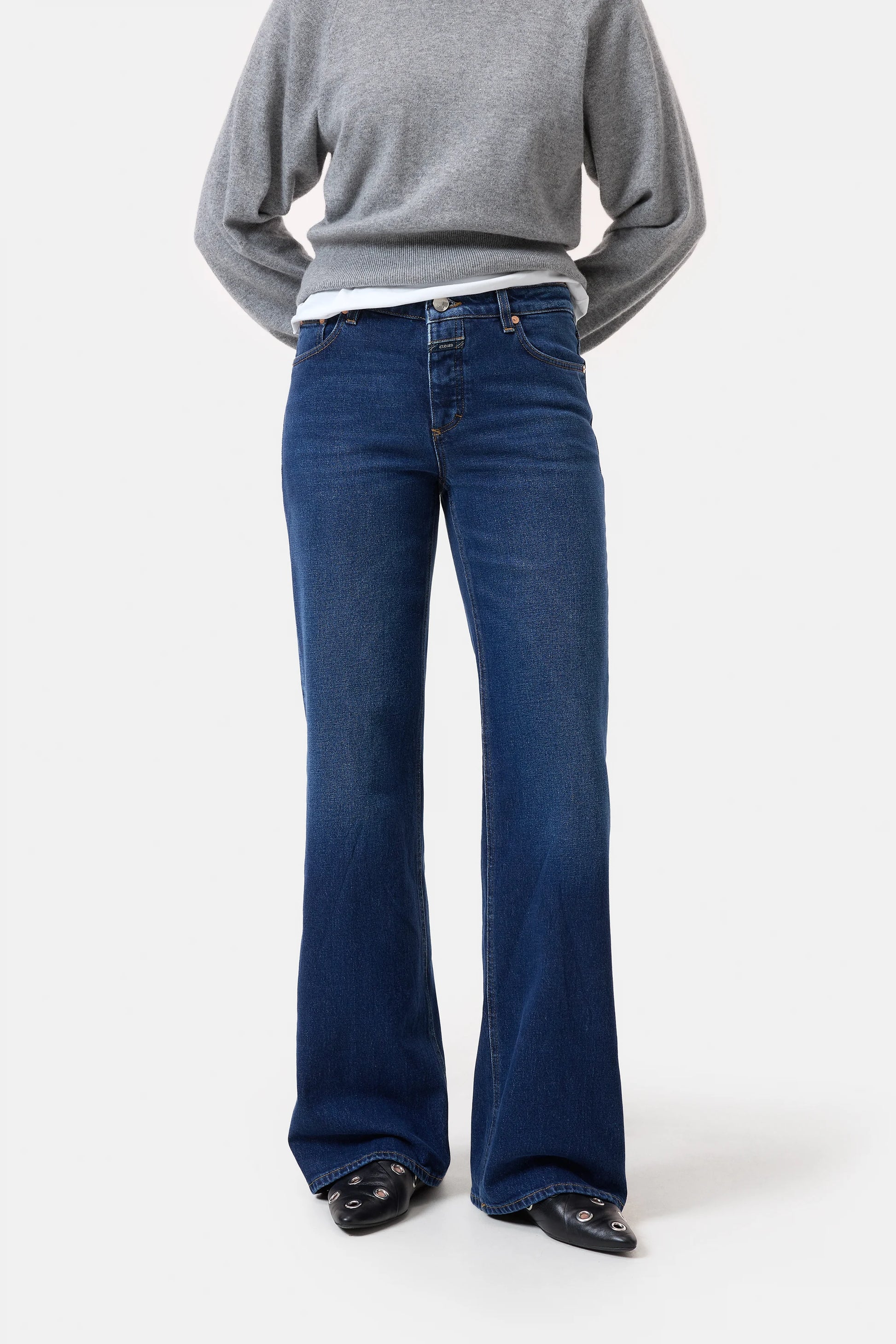 CLOSED GILLAN STRAIGHT JEANS MID BLUE - S. LABELS