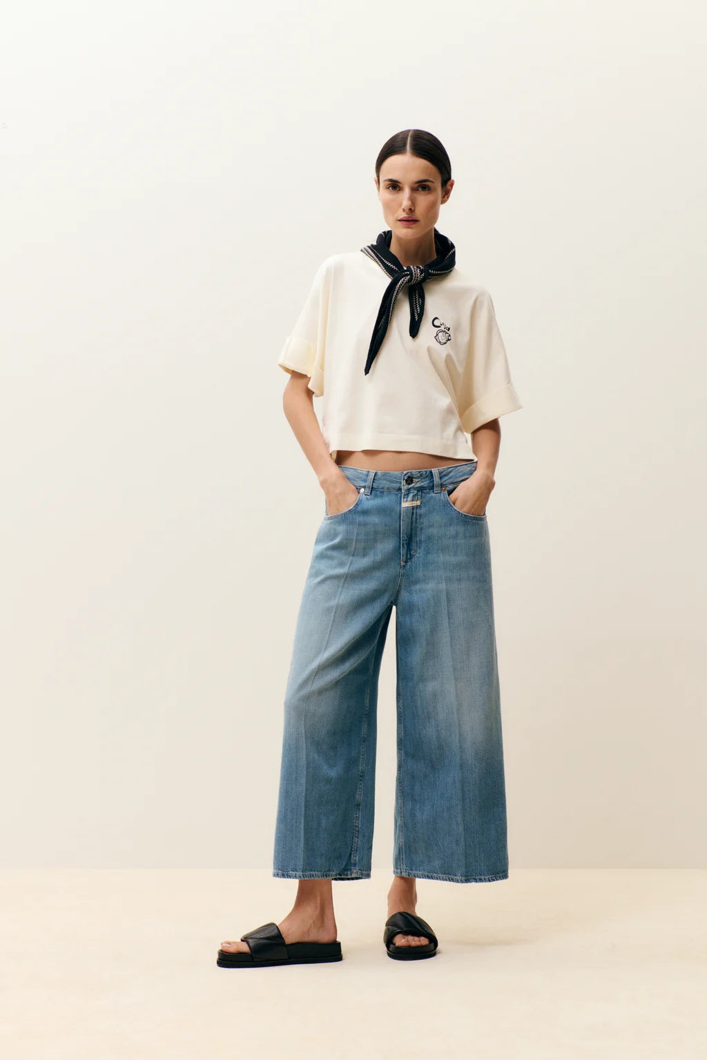 CLOSED LYNA WIDE CROPPED JEANS