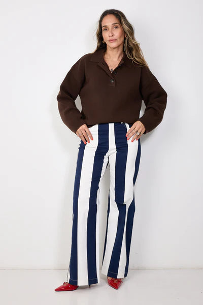 COCO Y MARIA CAMILLA PANTS BLUE STRIPE
