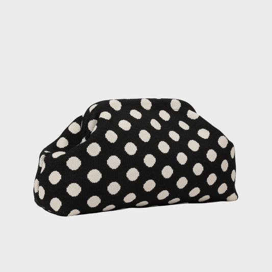 CITY GIRL POUCH POLKADOT BLACK - S. LABELS