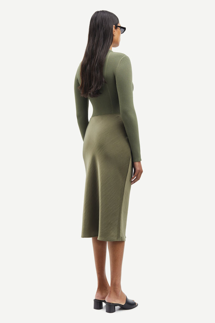 SAMSOE AGNETA SKIRT DUSTY OLIVE - S. LABELS