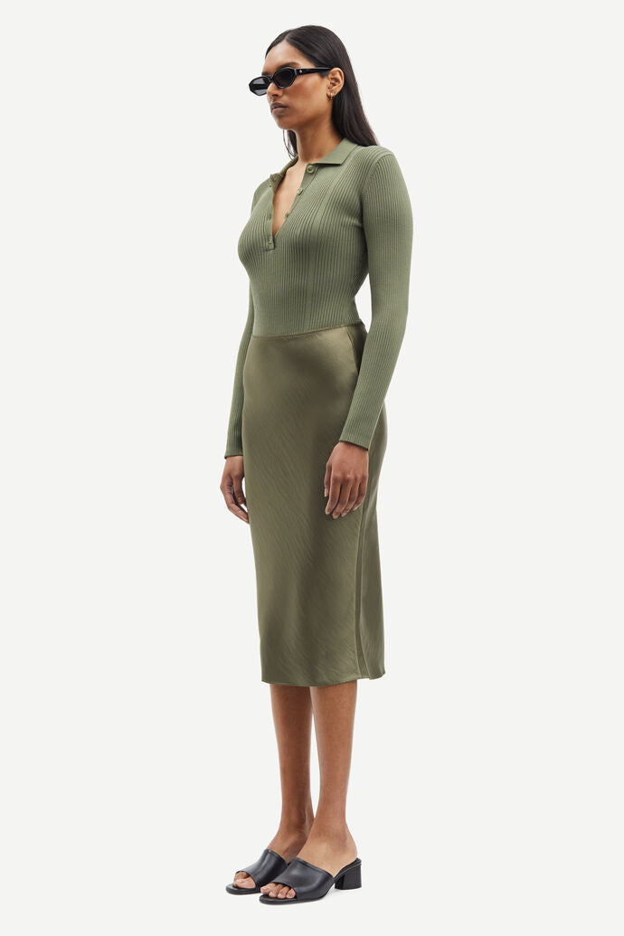 SAMSOE AGNETA SKIRT DUSTY OLIVE - S. LABELS
