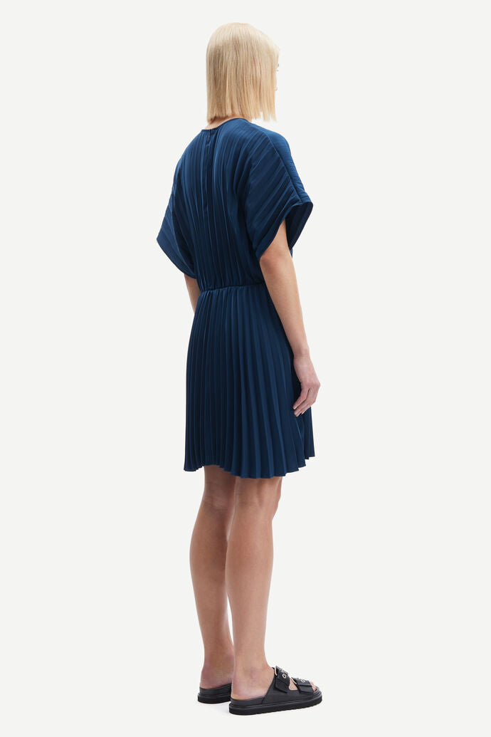 SAMSOE ANNICA DRESS BLUE - S. LABELS