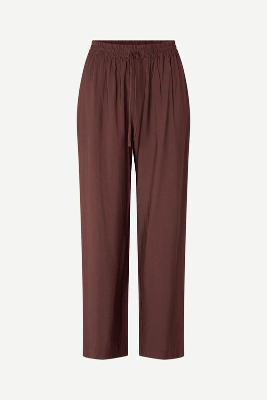 SAMSOE SAHELENA TROUSERS BROWN - S. LABELS