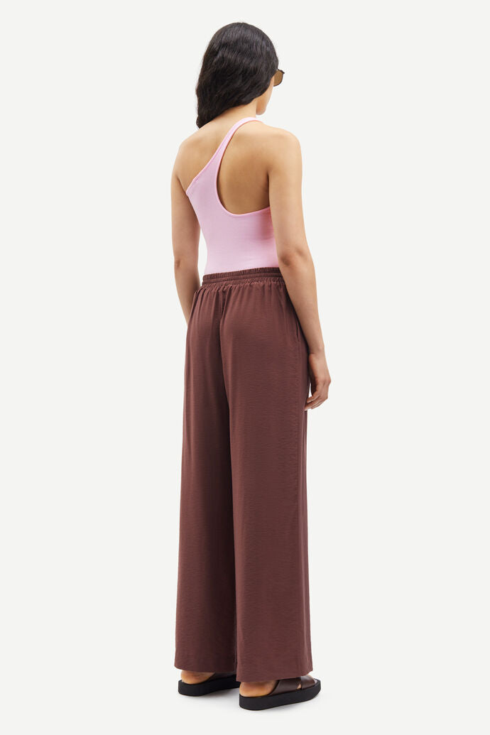 SAMSOE SAHELENA TROUSERS BROWN - S. LABELS