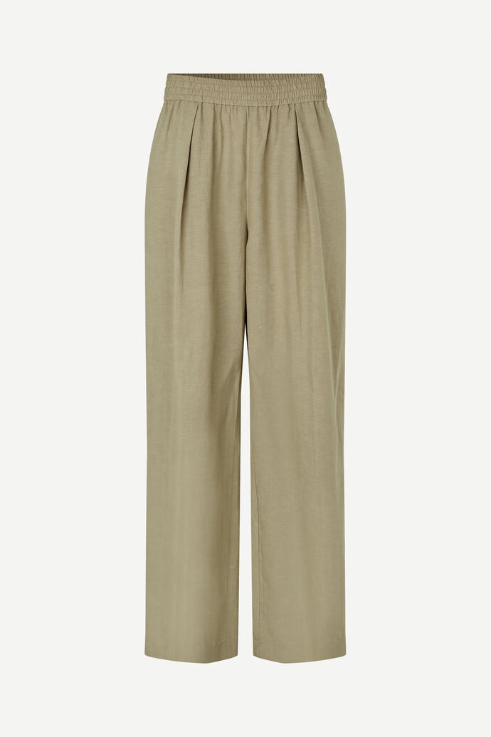 SAMSOE SAJULIA TROUSERS LIGHT OLIVE - S. LABELS