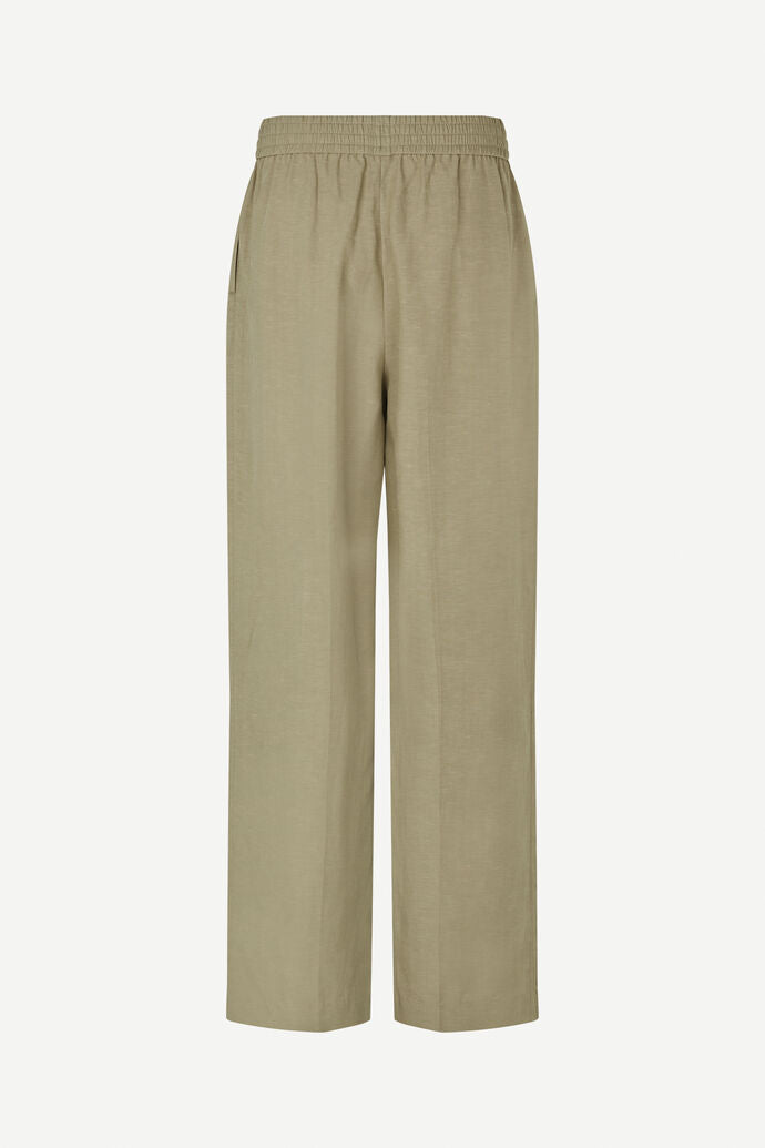 SAMSOE SAJULIA TROUSERS LIGHT OLIVE - S. LABELS