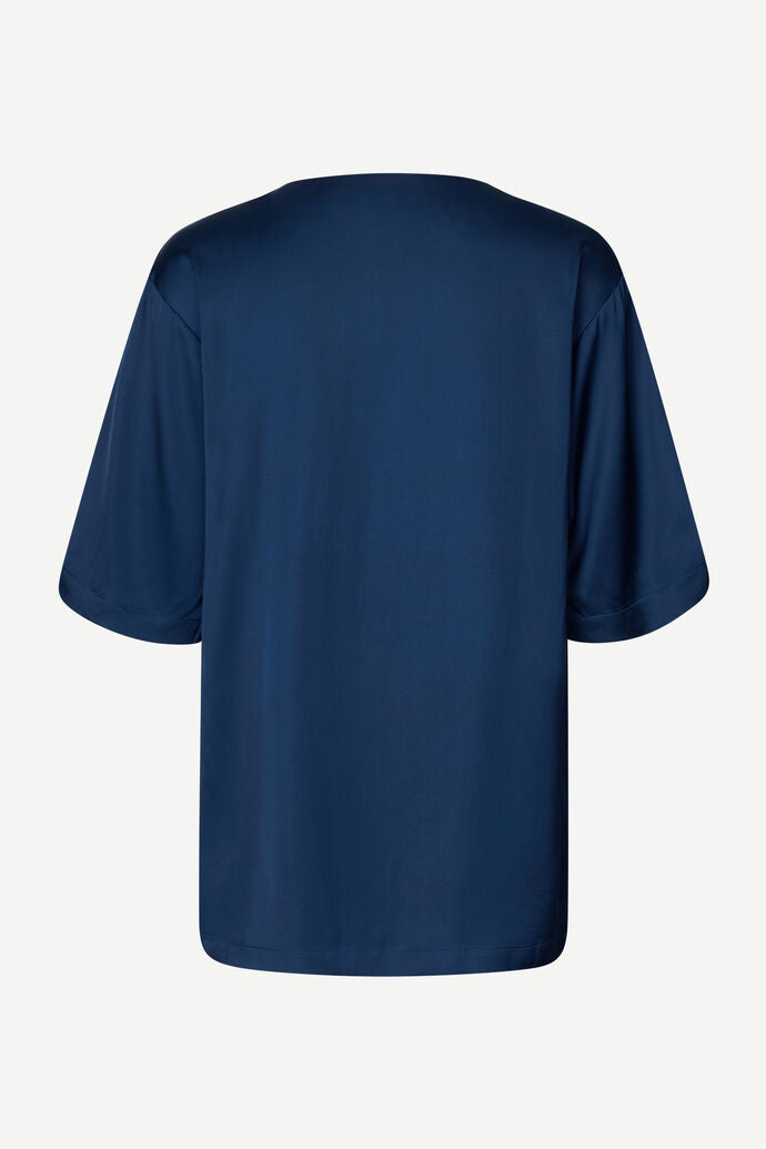 SAMSOE SAMELINA TOP DARK BLUE - S. LABELS
