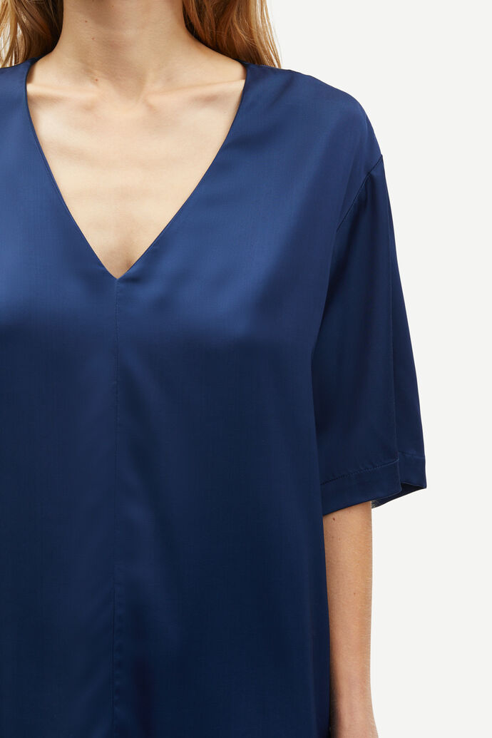 SAMSOE SAMELINA TOP DARK BLUE - S. LABELS