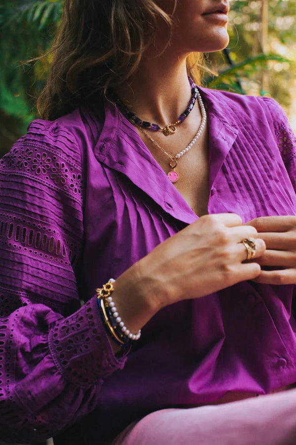 BONNIE STUDIOS FLINT GOLD NECKLACE