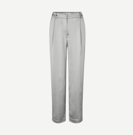 SAMSOE SAAGNETE TROUSERS SATIN GREY - S. LABELS