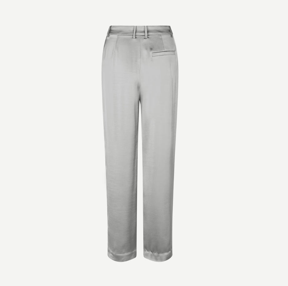 SAMSOE SAAGNETE TROUSERS SATIN GREY - S. LABELS