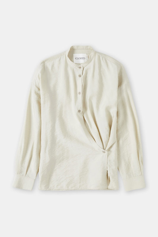 CLOSED WRAP BLOUSE SABBIA BEIGE - S. LABELS