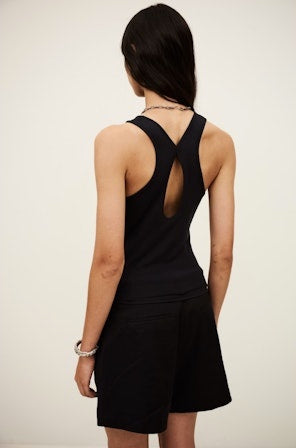 BA&SH TOP GEMMA NIGHT BLUE - S. LABELS