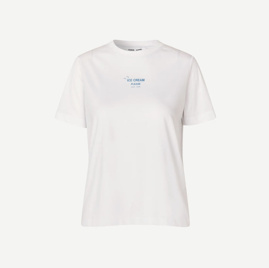 SAMSOE SACAMINO TEE BLUE