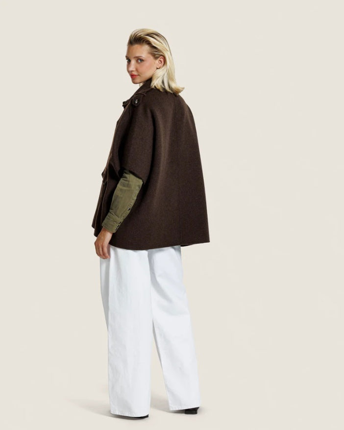 ALTER EGO PEARL WOLLEN CAPE FRENKIE BRUIN