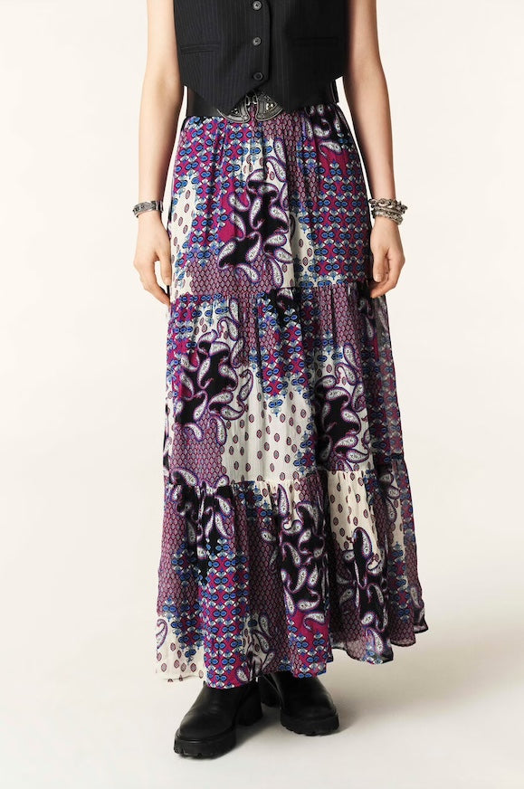BA&SH BROOK LONG SKIRT PRINT - S. LABELS