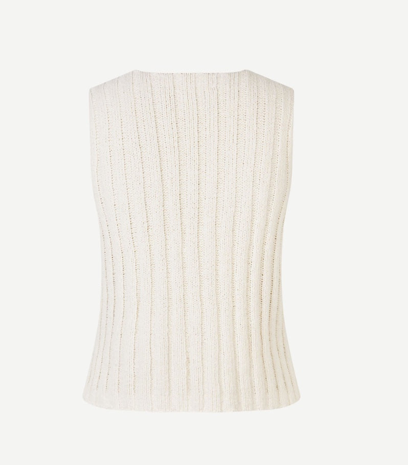 SAMSOE SALOU GILET CREAM