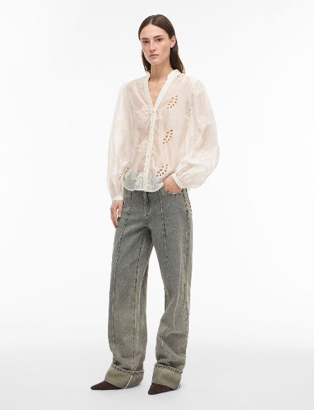 ROUGE EDIT ROUDORA BLOUSE CLOUD - S. LABELS