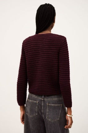 BA&SH GASPARD VEST BORDEAUX