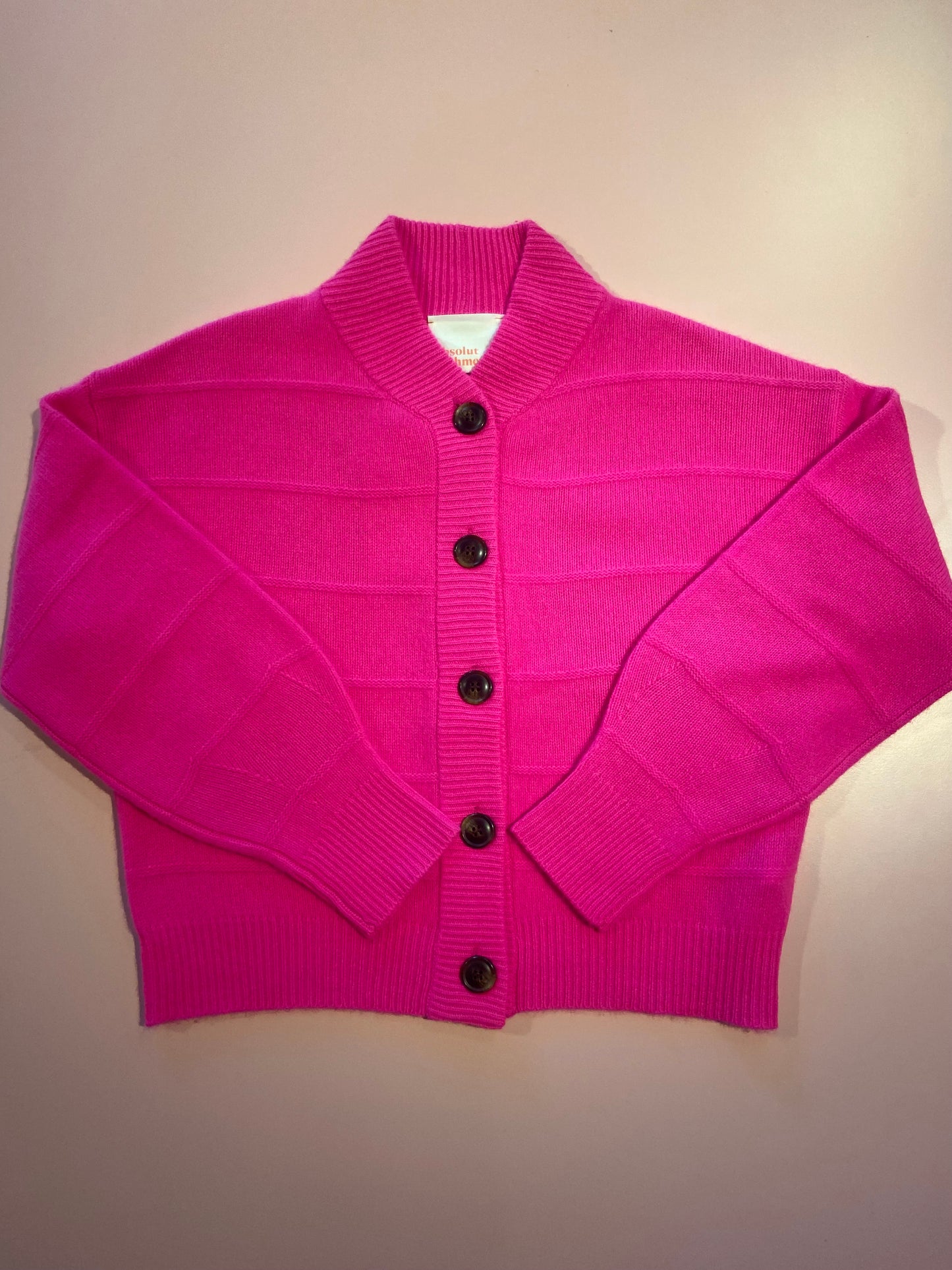 ABSOLUT CASHMERE MARGHERITA VEST FLUO ROZE