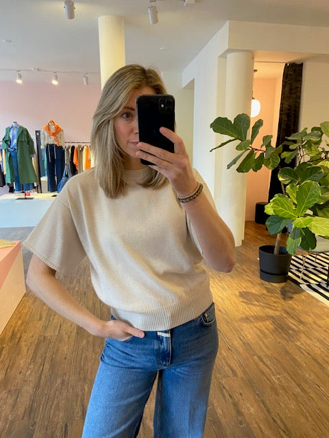 NO MAN'S LAND WOL MIX TRUI KORTE MOUW LINEN