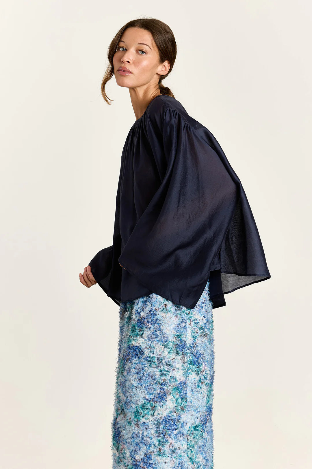 STUDIO CLIQUE IZA SILKY VOILE NAVY - S. LABELS