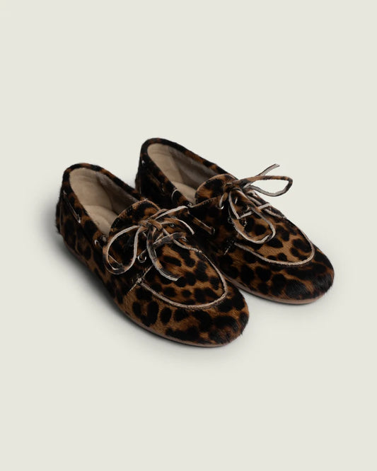 POSA BOAT LOAFER ANIMAL LEOPARD - S. LABELS