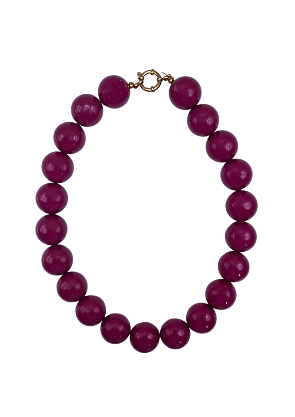 BONNIE STUDIOS WILMA NECKLACE AUBERGINE
