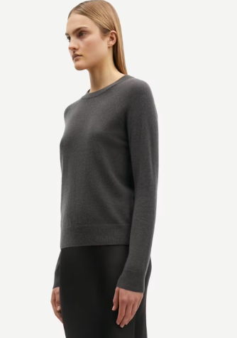 SAMSOE BOSTON O NECK GRIJS - S. LABELS