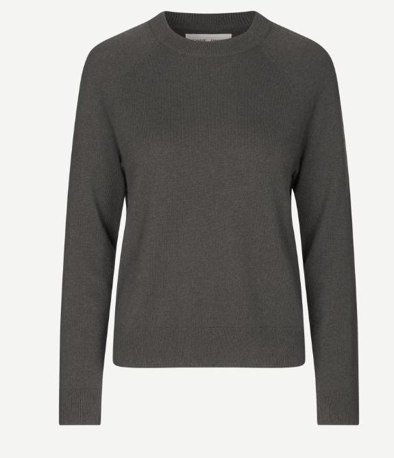 SAMSOE BOSTON O NECK GRIJS - S. LABELS