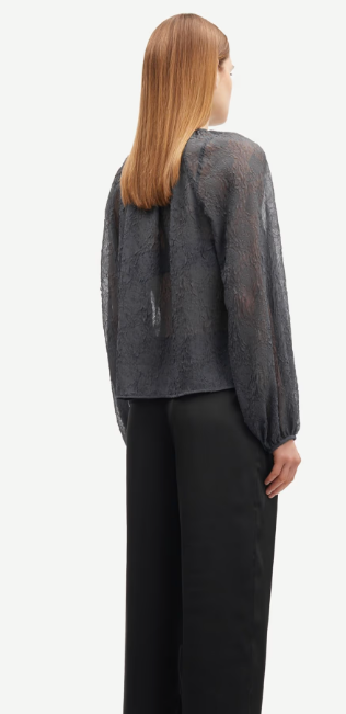 SAMSOE SAVIRA BLOUSE GRIJS - S. LABELS