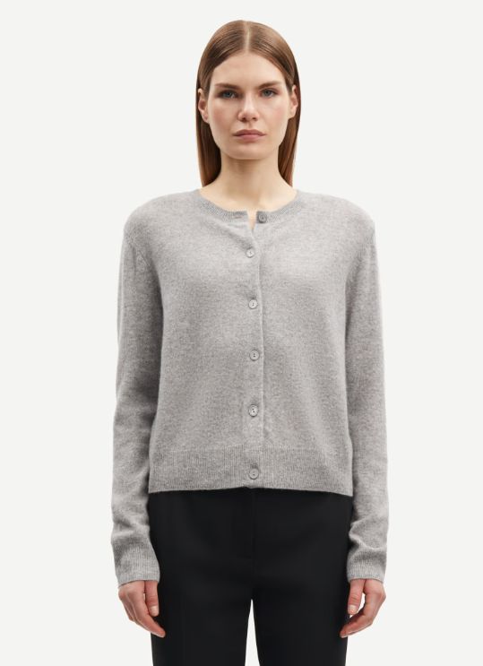 SAMSOE SABOSTON VEST LICHT GRIJS - S. LABELS