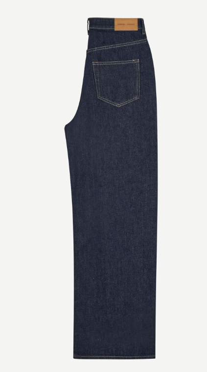 SAMSOE SHELLY JEANS RAW DENIM DARK BLUE - S. LABELS