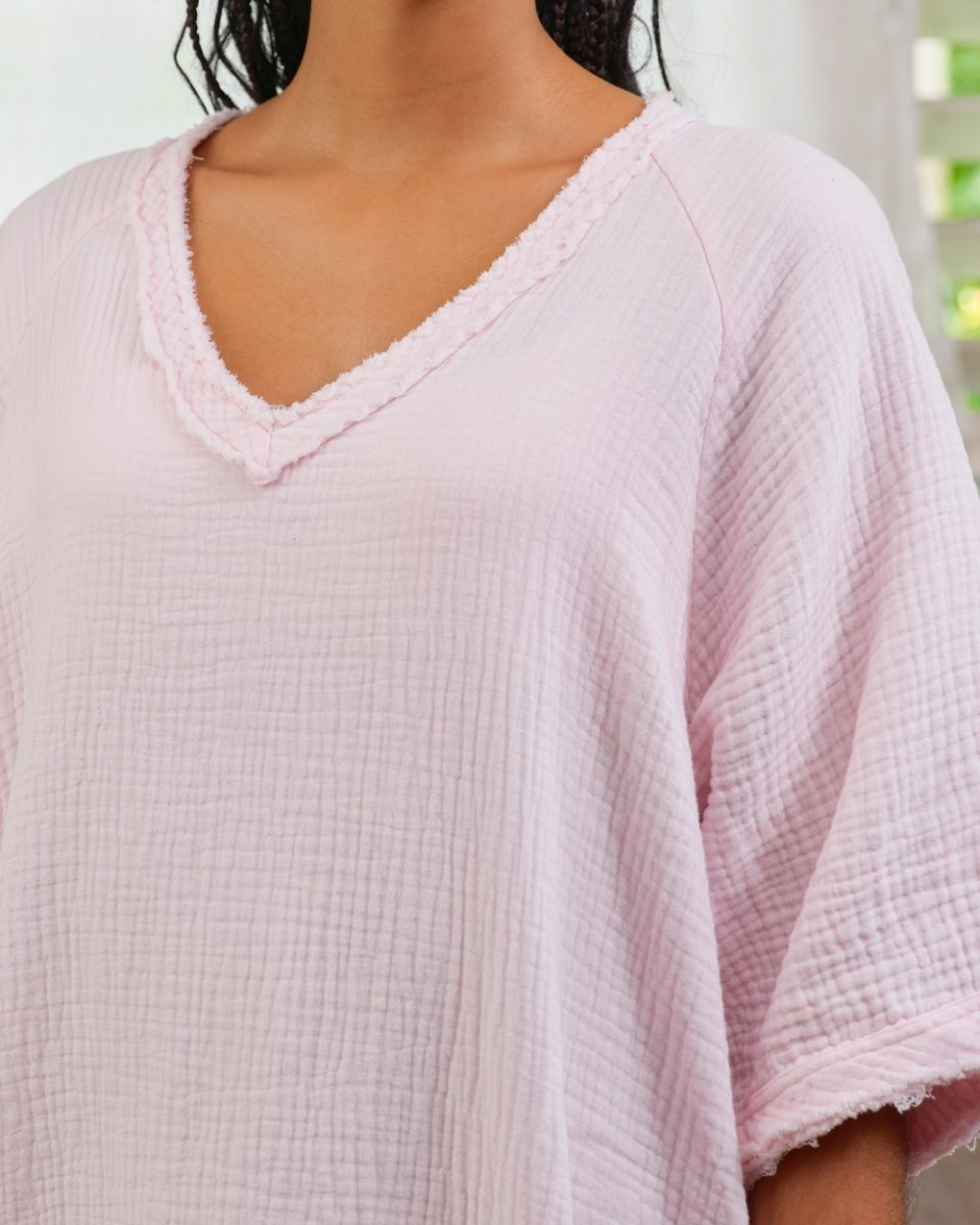 SEA ME HAPPY FIJI DRESS LIGHT ROSE - S. LABELS